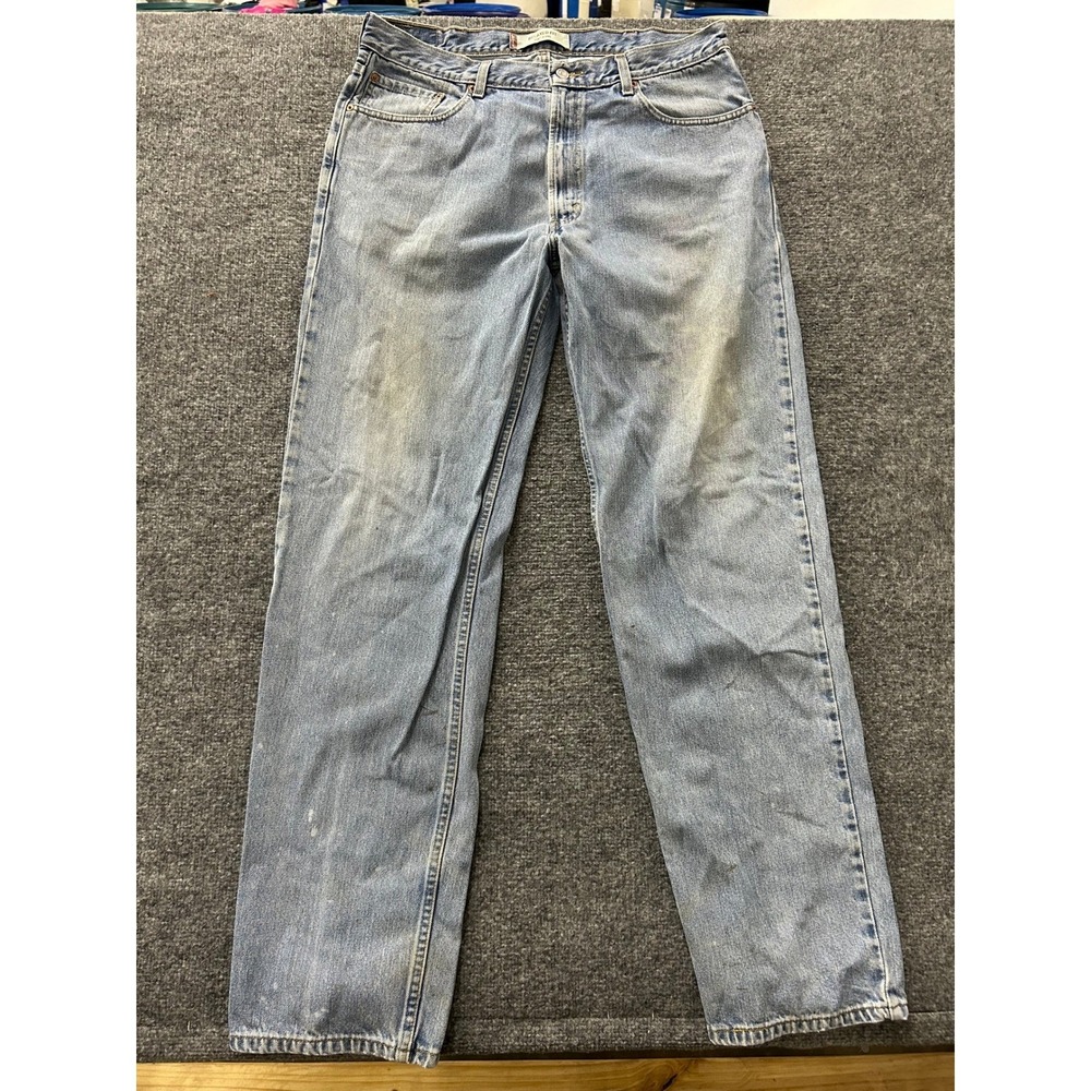 Levi's Jeans Mens 38x36 Blue 550 Relaxed Fit Light Wash Tapered Denim Cotton